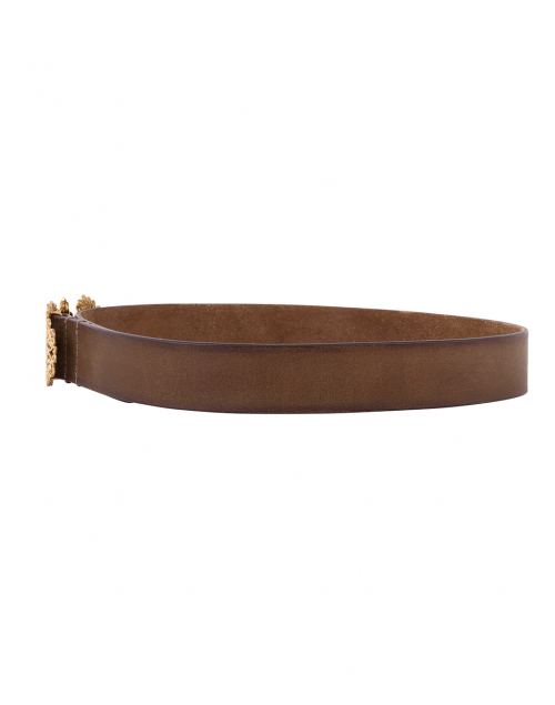 Front image - T.ba - Tzar Khaki Leather Belt