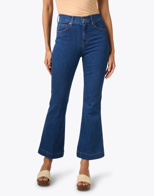 Front image - Veronica Beard - Carson High Rise Ankle Flare Jean