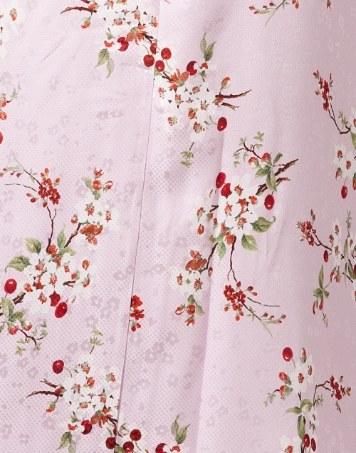 Fabric image - L.K. Bennett -  Boyd Pink Print Silk Jacquard Dress