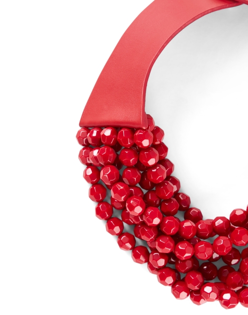 Fabric image - Fairchild Baldwin - Bella Lipstick Red Multistrand Necklace