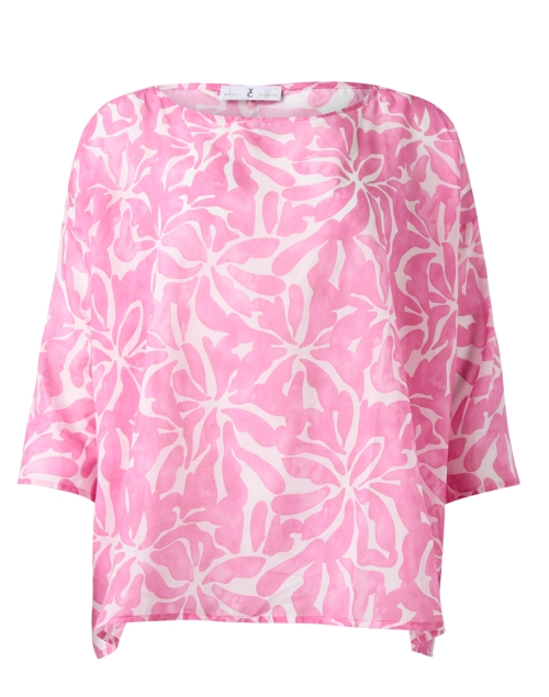 Product image - WHY CI - Pink Floral Print Cotton Blouse