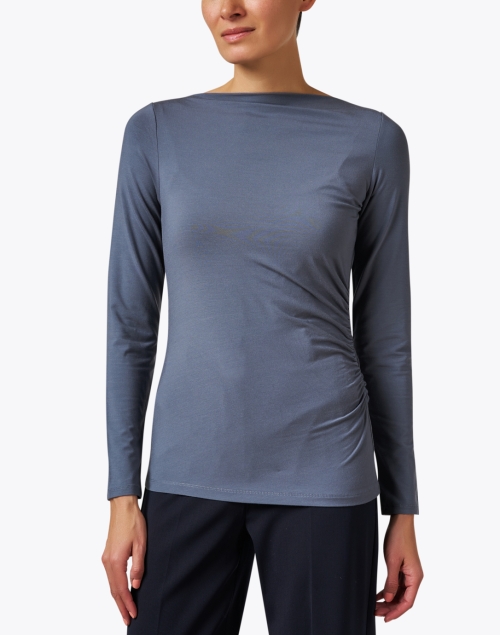 Front image - Vince - Grey Ruched Top
