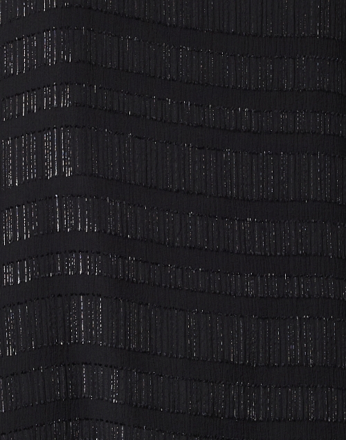 Fabric image - Eileen Fisher - Black Sheer Silk Glimmer Top