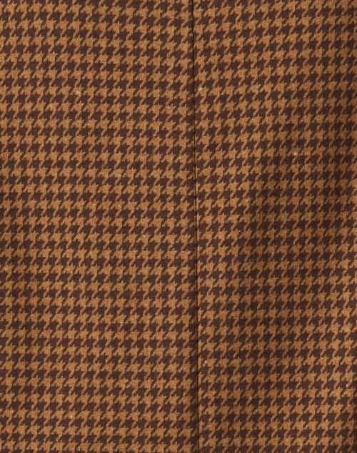 Fabric image - Weekend Max Mara - Moschea Brown Houndstooth Blazer