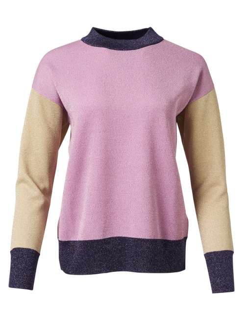 Product image - BOSS Hugo Boss - Fangal Pink and Beige Colorblock Sweater