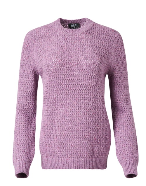 Product image - A.P.C. - Maggie Purple Wool Blend Sweater