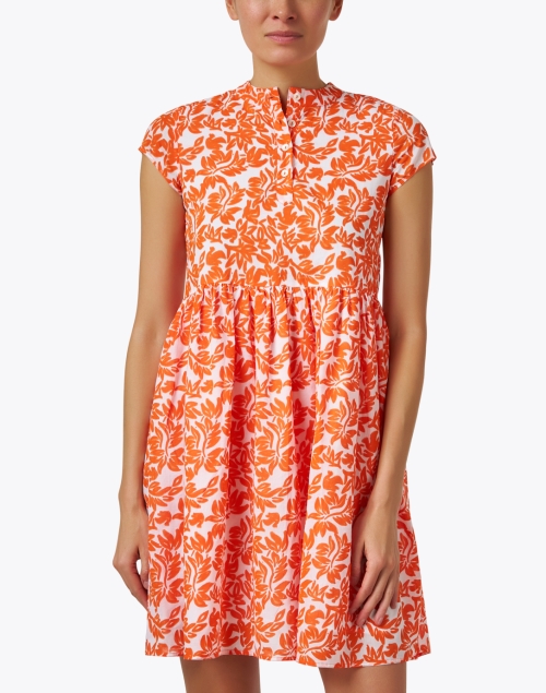 Front image - Ro's Garden - Feloi Orange Print Dress