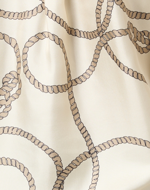 Fabric image - Lafayette 148 New York - Ruxton Knot Print Silk Top