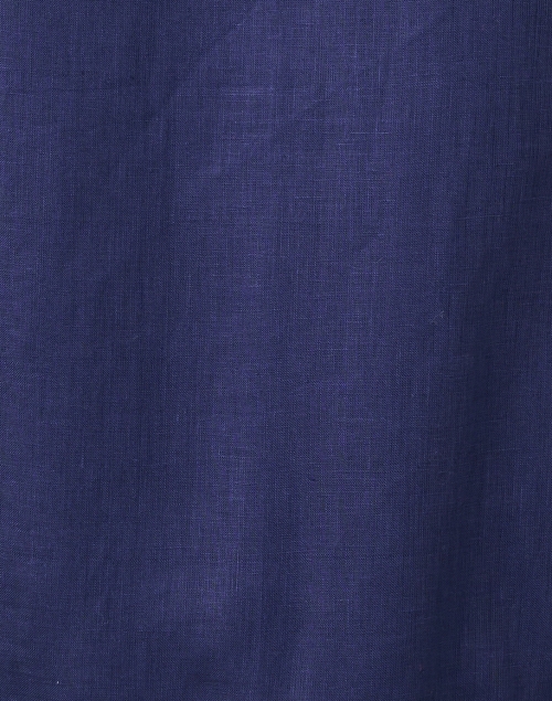 Fabric image - Bella Tu - Ceci Navy Embroidered Linen Jacket