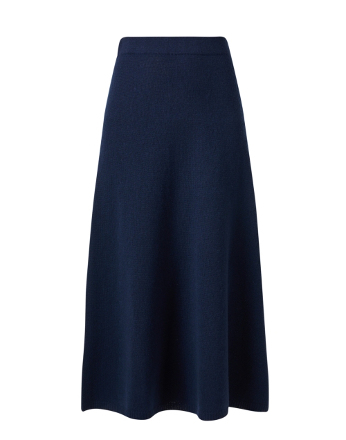Product image - Emporio Armani - Navy Knit Midi Skirt