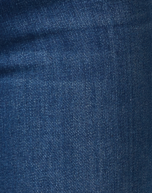 Fabric image - Mother - The Hustler Medium Blue High Waist Ankle Jean