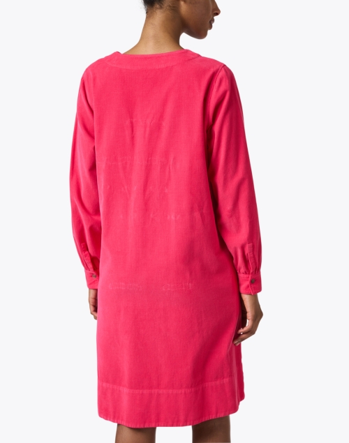 Back image - Rosso35 - Pink Corduroy Dress
