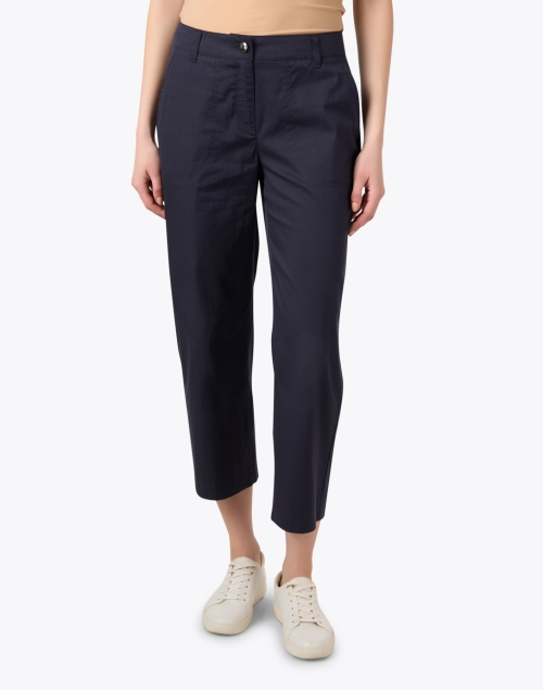 Front image - MAC Jeans - Nora Navy Crop Straight Leg Pant