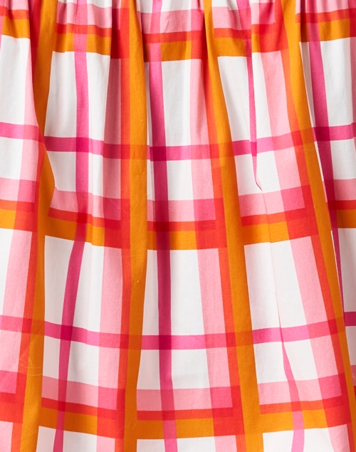 Fabric image - Caliban - Orange and Pink Plaid Cotton Shirt