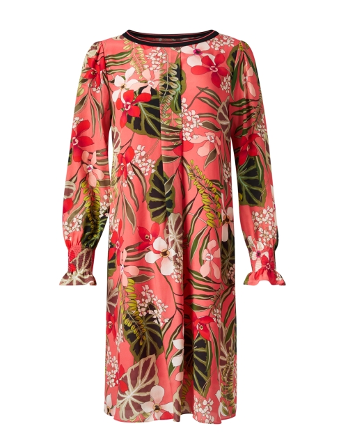 Product image - Marc Cain - Coral Floral Print Shift Dress