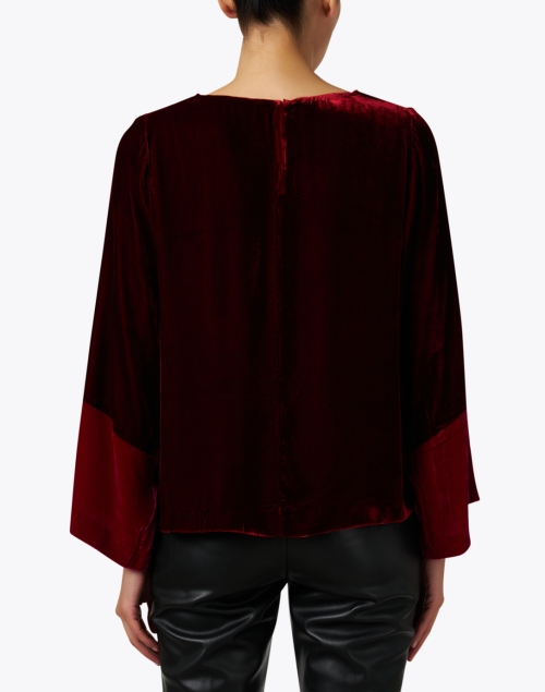 Back image - Megan Park - Red Velvet Top