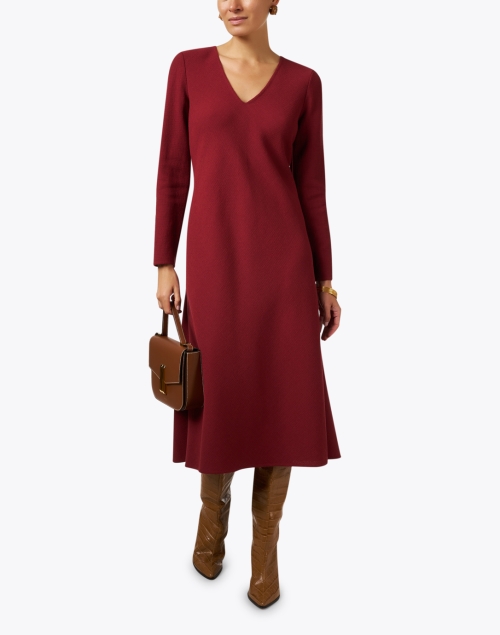 Look image - Lafayette 148 New York - Burgundy Wool Dress