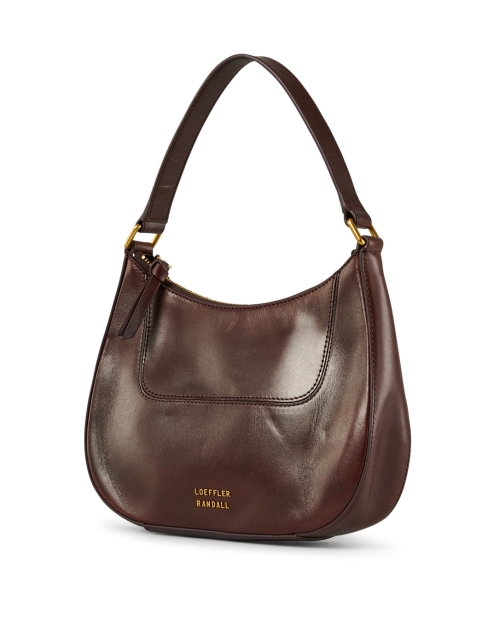 Front image - Loeffler Randall - Greta Espresso Brown Leather Shoulder Bag