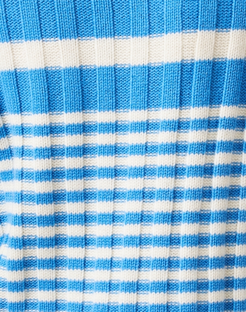 Fabric image - Chinti and Parker - Cream and Blue Striped Sweater