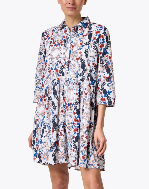 Front image - Ro's Garden - Deauville Multi Printed Shirt Dress