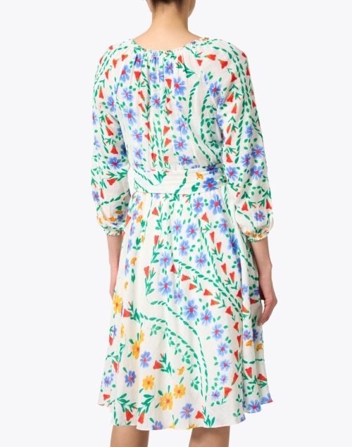 Back image - Soler - Raquel Print Linen Dress
