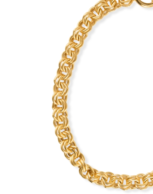 Front image - Ben-Amun - Textured Gold Link Necklace