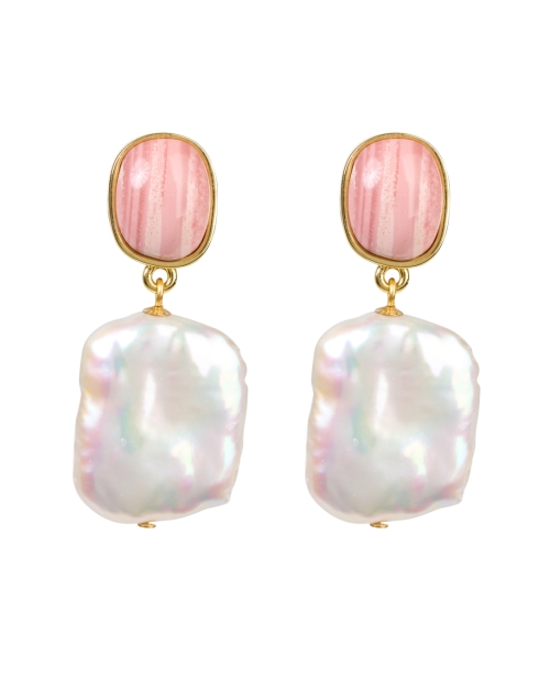 Product image - Lizzie Fortunato - Pink Opal and Pearl Drop Earrings