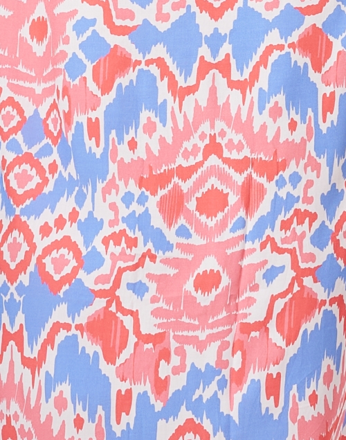 Fabric image - Walker & Wade - Kelsey Coral and Blue Print Dress
