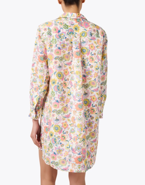 Back image - Frank & Eileen - Hunter Multi Floral Linen Shirt Dress