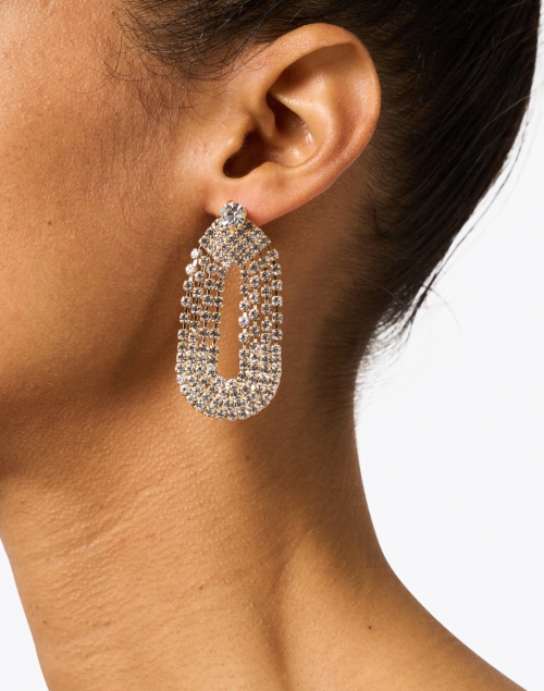 Trevise Crystal and Gold Drop Earrings