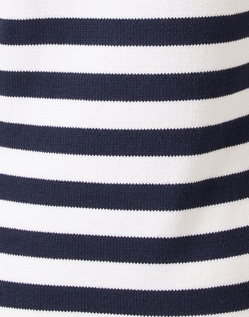 Fabric image - Sail to Sable - Navy and White Striped Sweater