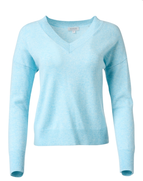 Kinross Light Blue Cashmere Sweater