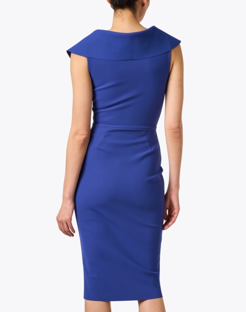 Back image - Chiara Boni La Petite Robe - Fiynorc Deep Blue Stretch Jersey Dress