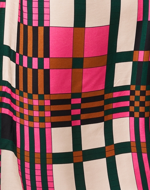 Fabric image - Vilagallo - Esther Multi Plaid Wrap Shirt Dress