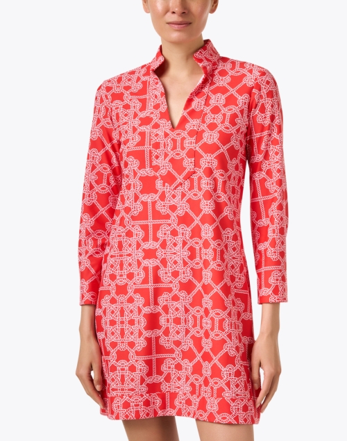 Front image - Jude Connally - Kate Red Print Dress