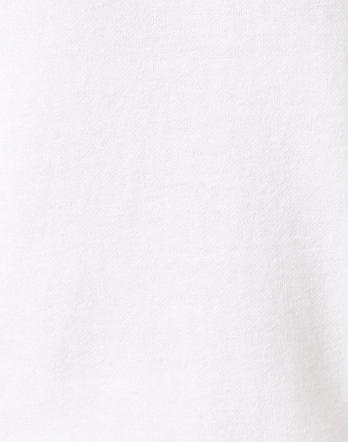 Fabric image - Kinross - White Cotton Cashmere Cardigan