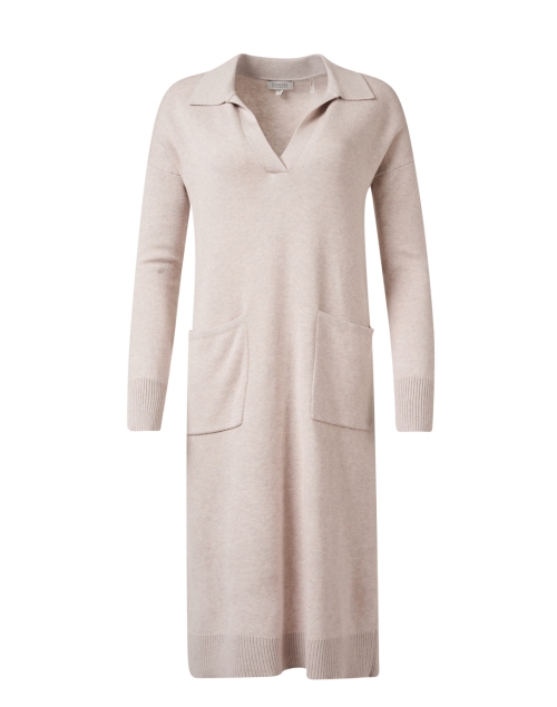 Product image - Kinross - Beige Knit Polo Dress