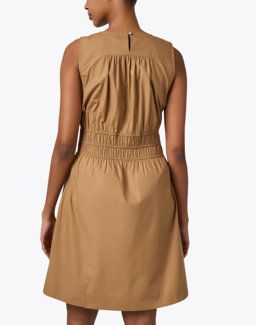 Back image - Boss - Dizzi Brown Cotton Dress
