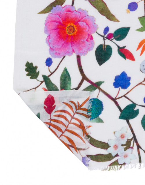 Back image - Tilo - Melody Multicolored Floral Printed Scarf