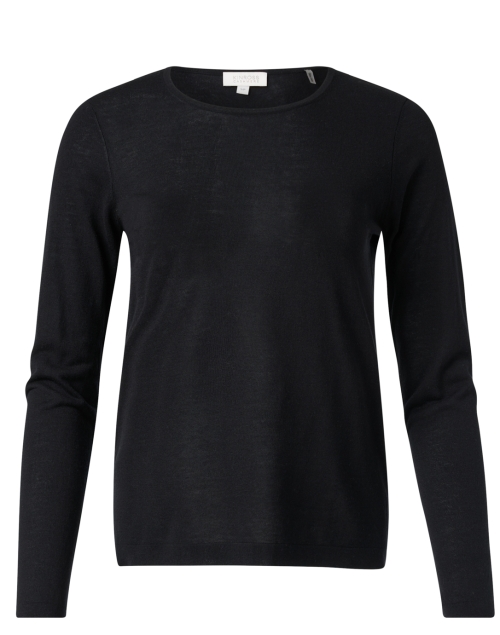 Product image - Kinross - Black Silk Cashmere Sweater
