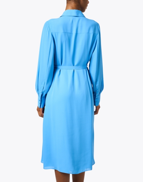 Back image - Jason Wu - Blue Pleated Shirt Dress 