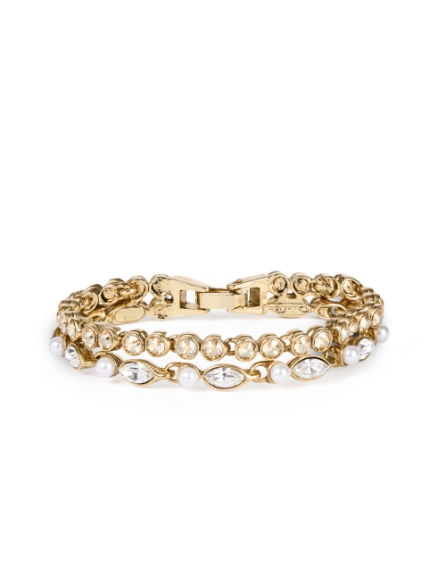 Product image - Oscar de la Renta - Gold and Pearl Double Tennis Bracelet