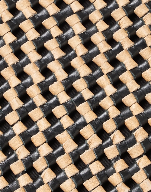 Fabric image - Bembien - Kora Caramel and Black Woven Leather Crossbody Bag