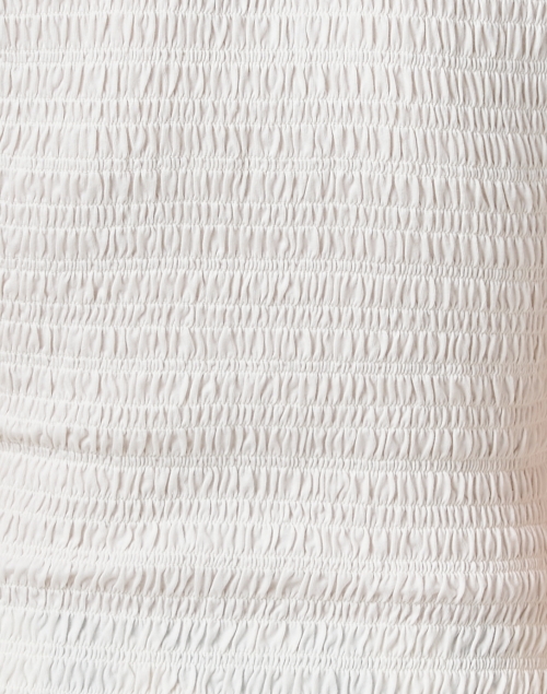 Fabric image - Veronica Beard - Henri White Cotton Crinkled Top
