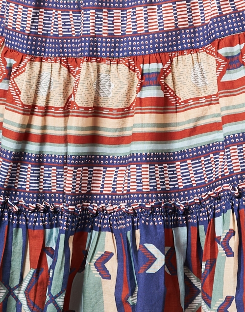 Fabric image - Veronica Beard - Mayim Multi Print Cotton Dress