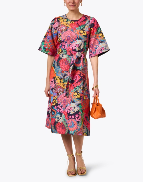 Look image - Megan Park - Carnival Multi Paisley Print Linen Dress