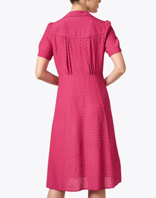 Back image - Ines de la Fressange - Angele Pink Print Dress
