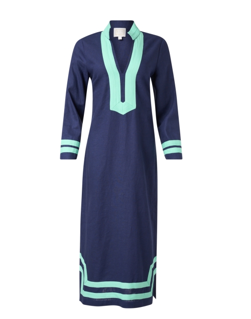 Product image - Sail to Sable - Navy Linen Tunic Dress