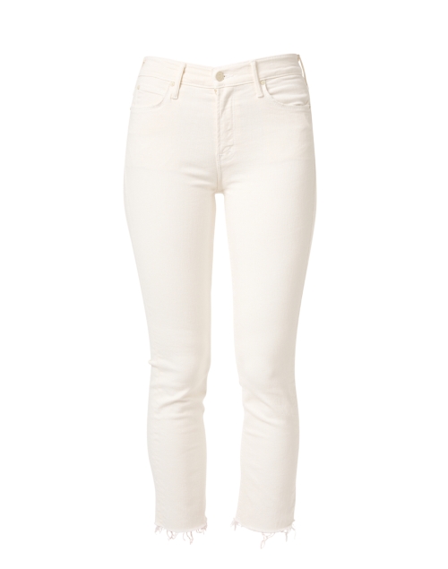 Mother - The Dazzler Ivory Straight Leg Ankle Jean