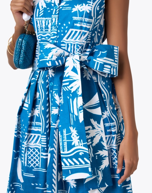 Extra_1 image - Samantha Sung - Audrey Sea Blue Print Dress